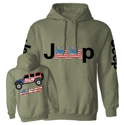 American Flag 4xe Jp Casual Hoodie