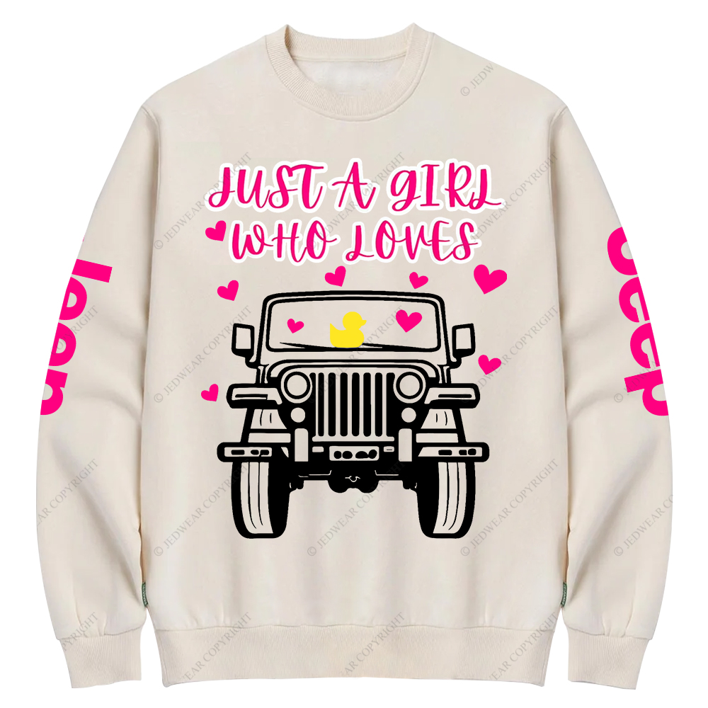 Just A Girl Who Loves Jp Crew Neck Sweatshirt