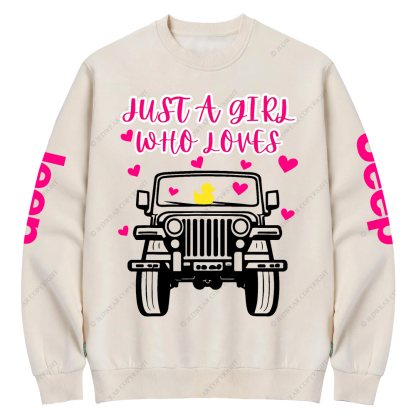 Just A Girl Who Loves Jp Crew Neck Sweatshirt