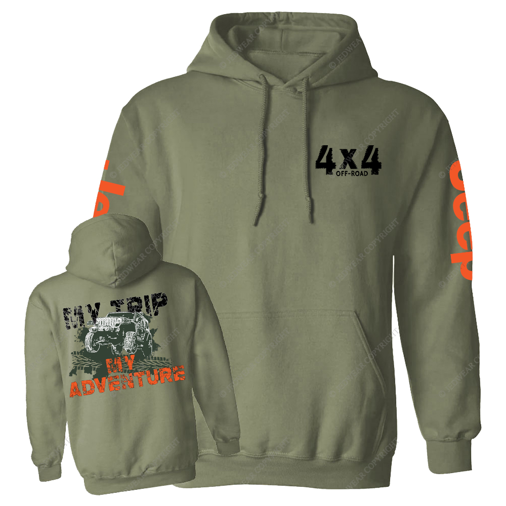 My Trip My Adventure Offroad 4x4 Jp Casual Hoodie