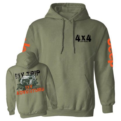 My Trip My Adventure Offroad 4x4 Jp Casual Hoodie