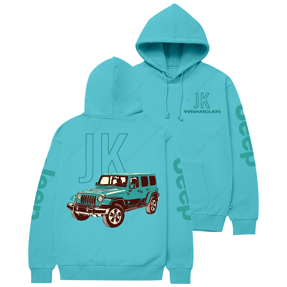 Green Wrangler JK Jp Casual Hoodie