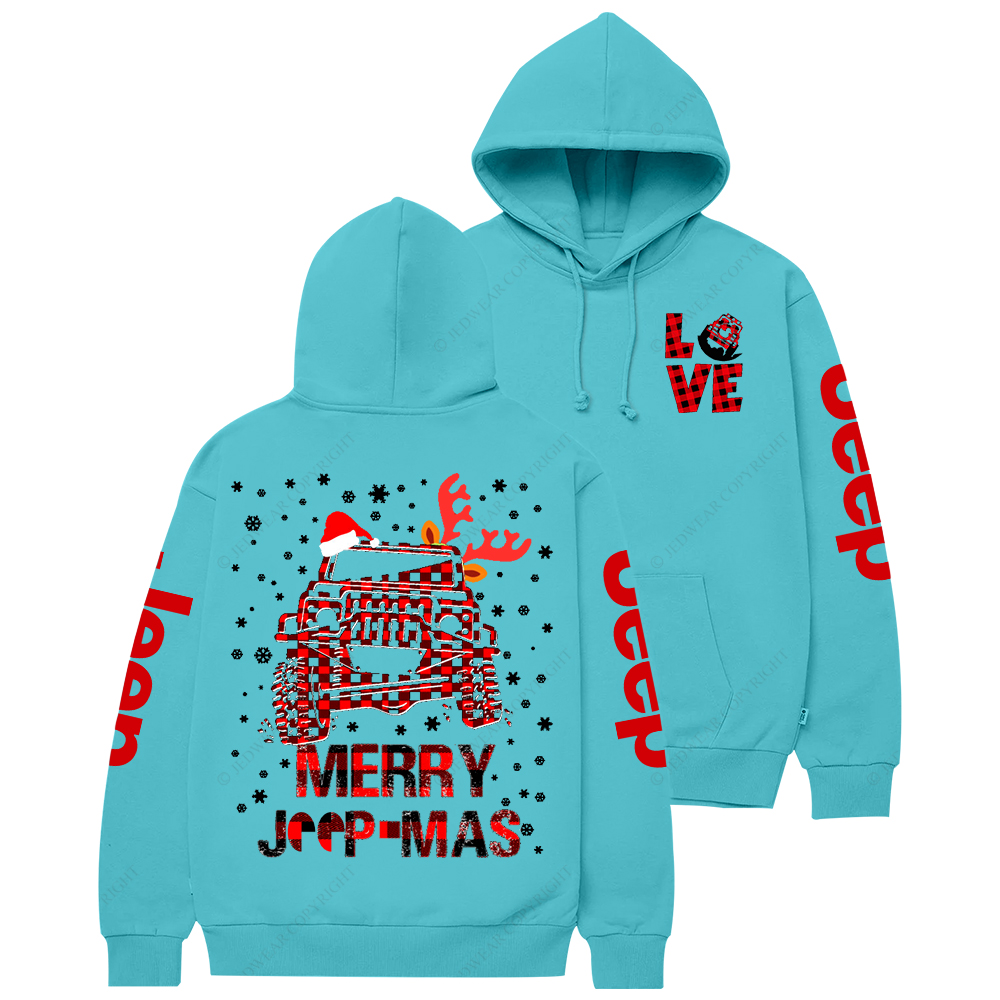 Red Merry Christmas Love Duck Jp Casual Hoodie