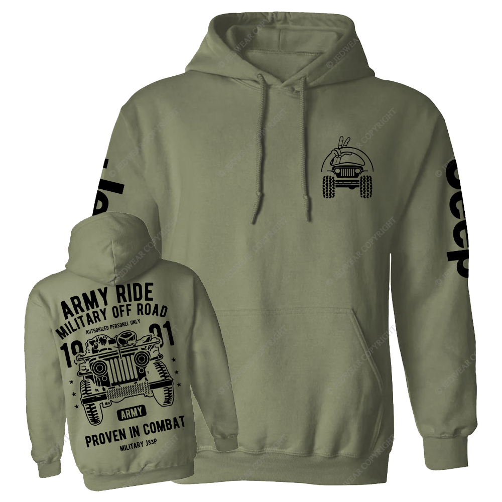 Army Ride Military Off Road 1991 Jp Casual Hoodie