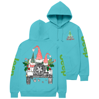 Gnomes Merry Christmas Watercolor Jp Casual Hoodie