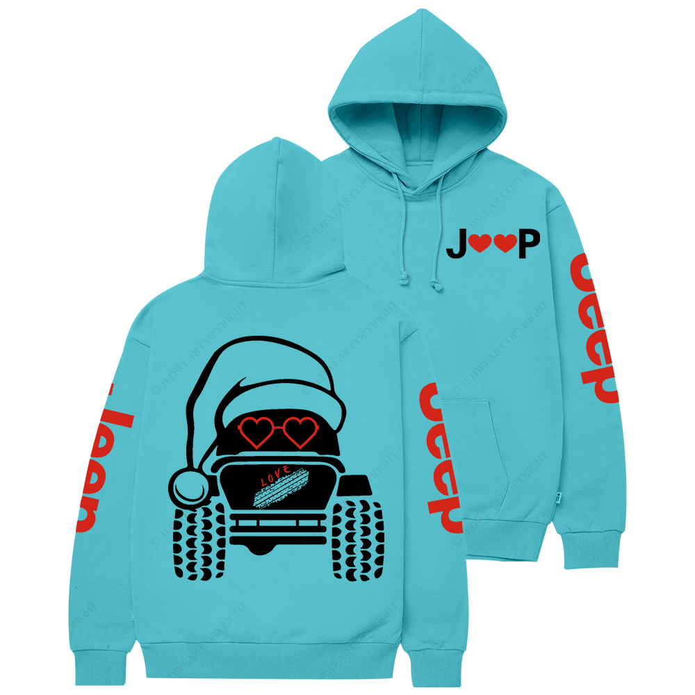 Christmas Off-Road 4x4 Santa Claus Jp Casual Hoodie