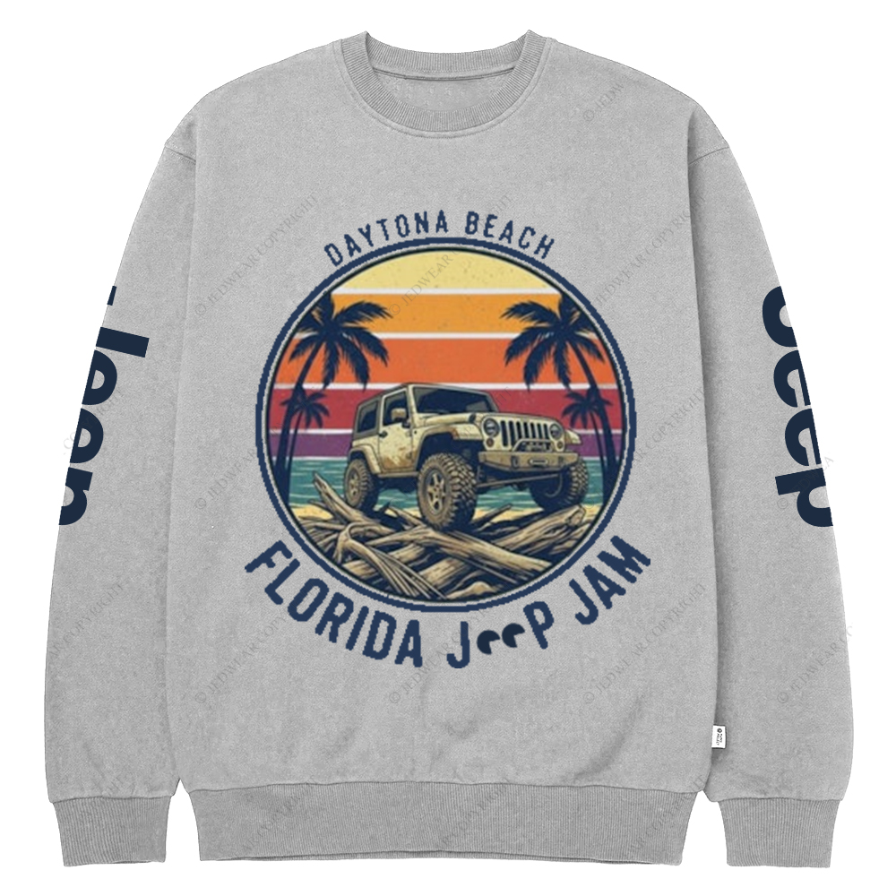 Daytona Beach Florida Jam 2025 Jp Crew Neck Sweatshirt