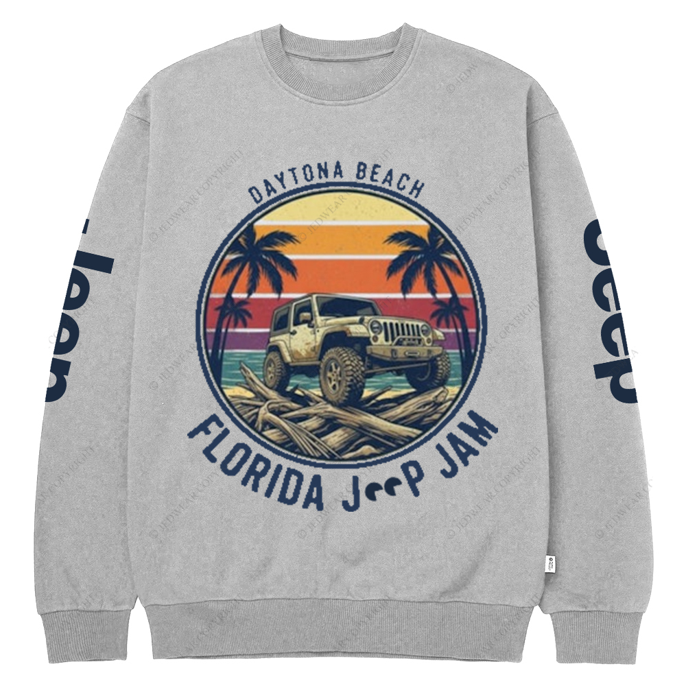 Daytona Beach Florida Jam 2025 Jp Crew Neck Sweatshirt