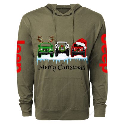 Merry Christmas Jp Lightweight Hoodie