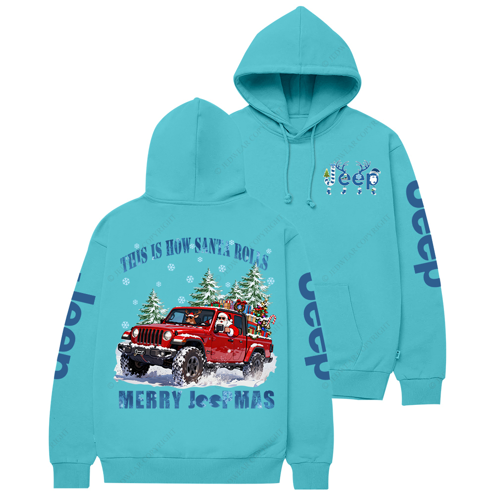 This Is How Santa Rolls Merry Christmas Jp Casual Hoodie
