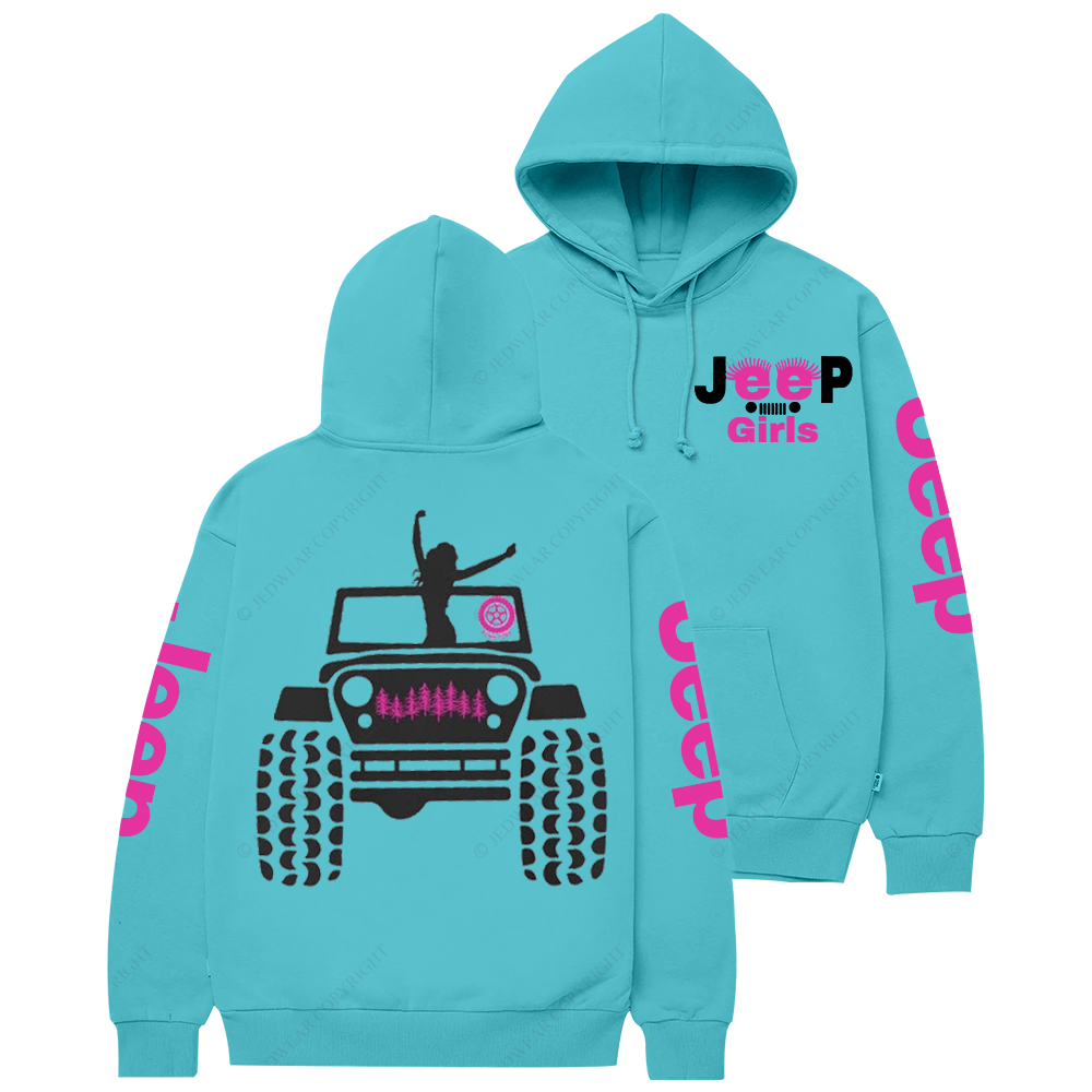 Pink Tire Girl Power Offroad Jp Casual Hoodie