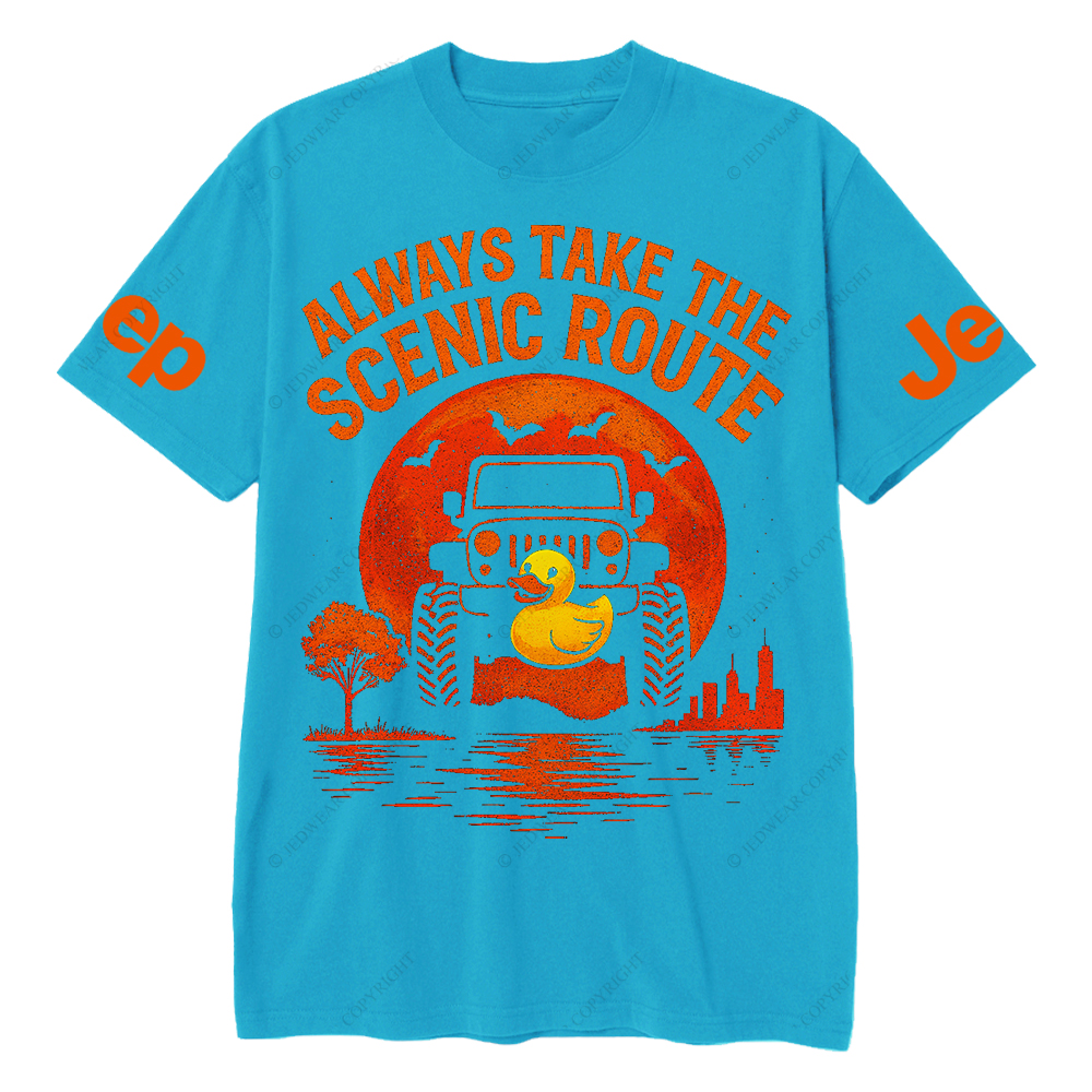 Duck Always Take The Scenic Route Jp T-Shirt 
