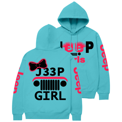 Pink Jp Girl Casual Hoodie
