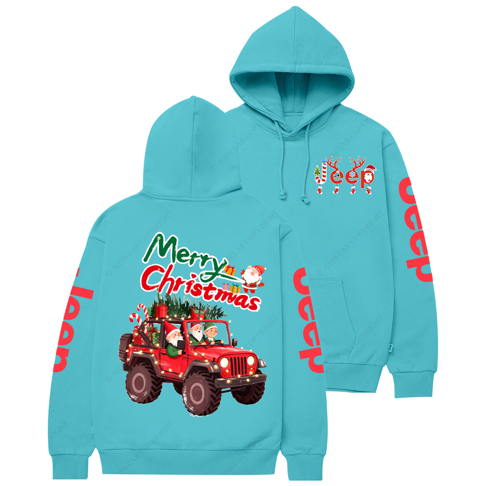 Merry Christmas Santa Claus Driving Jp Casual Hoodie