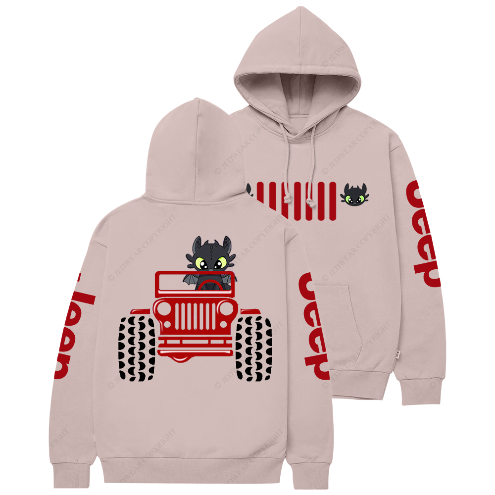 A Little Bat Is Driving A Car Jp Casual Hoodie