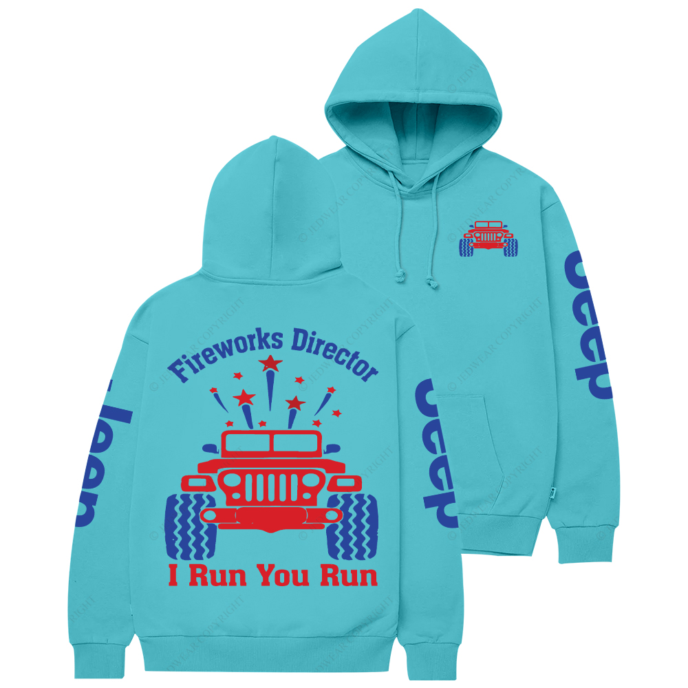 Fireworks Director I Run You Run Jp Casual Hoodie