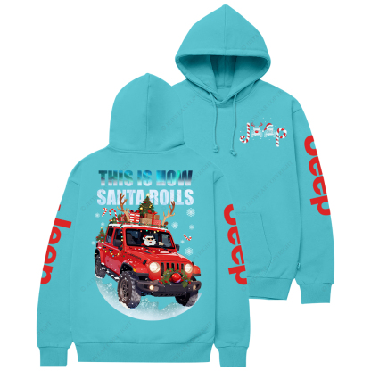 This Is How Santa Rolls Jp Casual Hoodie