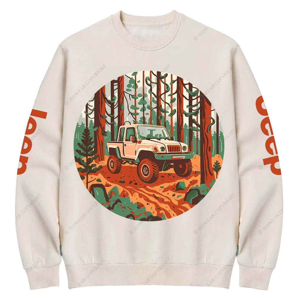 Gladiator Driving In Forest Jp Crew Neck Sweatshirt