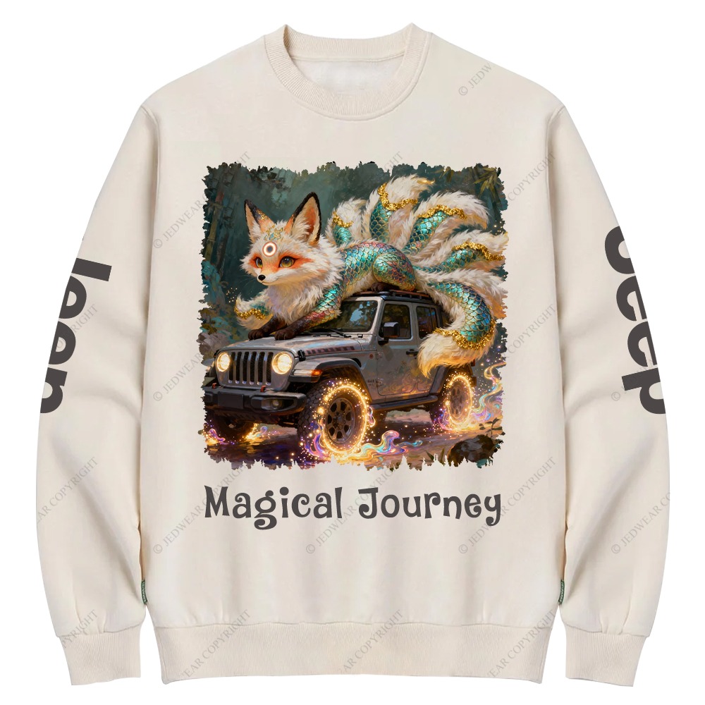 Nine Tailed Fox Magical Journey Jp Crew Neck Sweatshirt