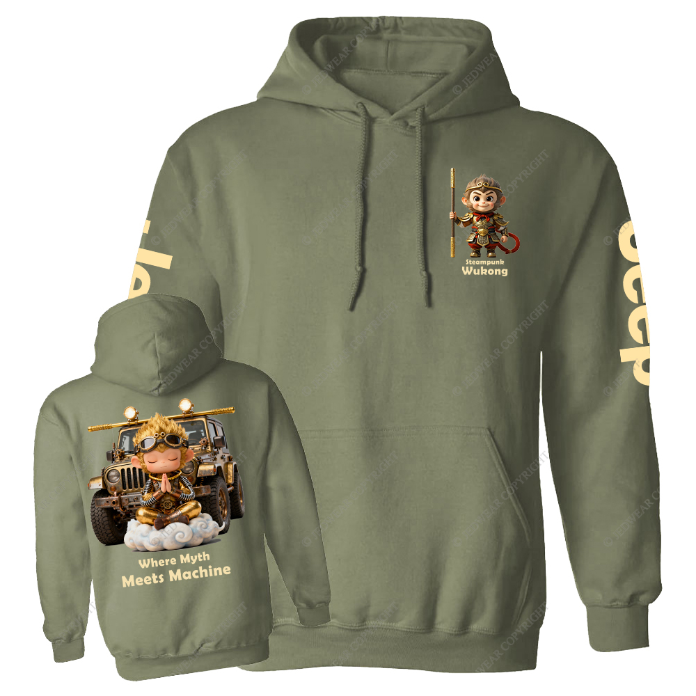 Steampunk Wukong Where Myth Meets Machine Jp Casual Hoodie
