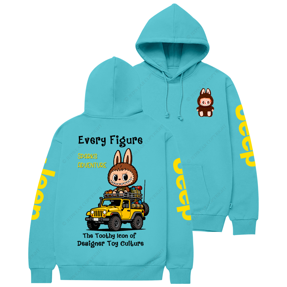 The Toothy Icon Of  Designer Toy Culture Labubu Jp Casual Hoodie