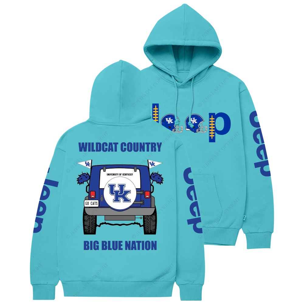Kentucky Wildcat Country Big Blue Nation Jp Casual Hoodie