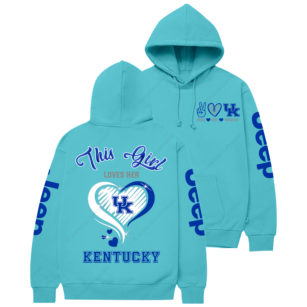 This Girl Loves Her Kentucky Wildcat Jp Casual Hoodie