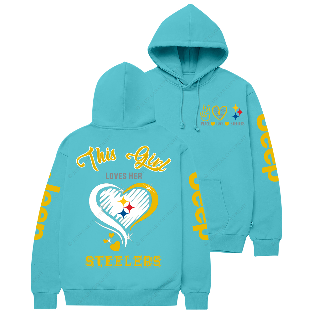 This Girl Loves Her Pittsburgh Steelers Nation Jp Casual Hoodie