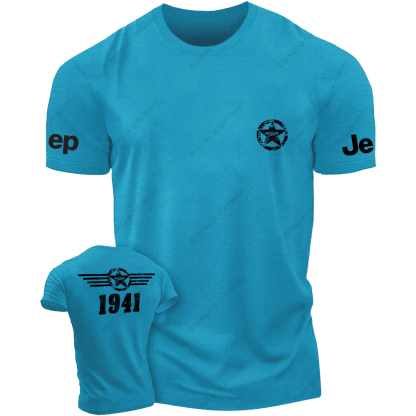 JP Created Times Since 1941 Military Star Front And Rear Design JP T-Shirt