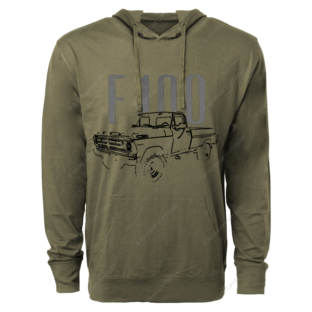 1972 F100 Vintage Pickup Truck FJ Oversized Lightweight Hoodie   