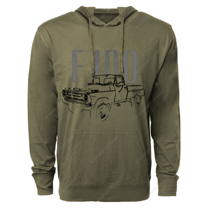 1972 F100 Vintage Pickup Truck FJ Oversized Lightweight Hoodie   