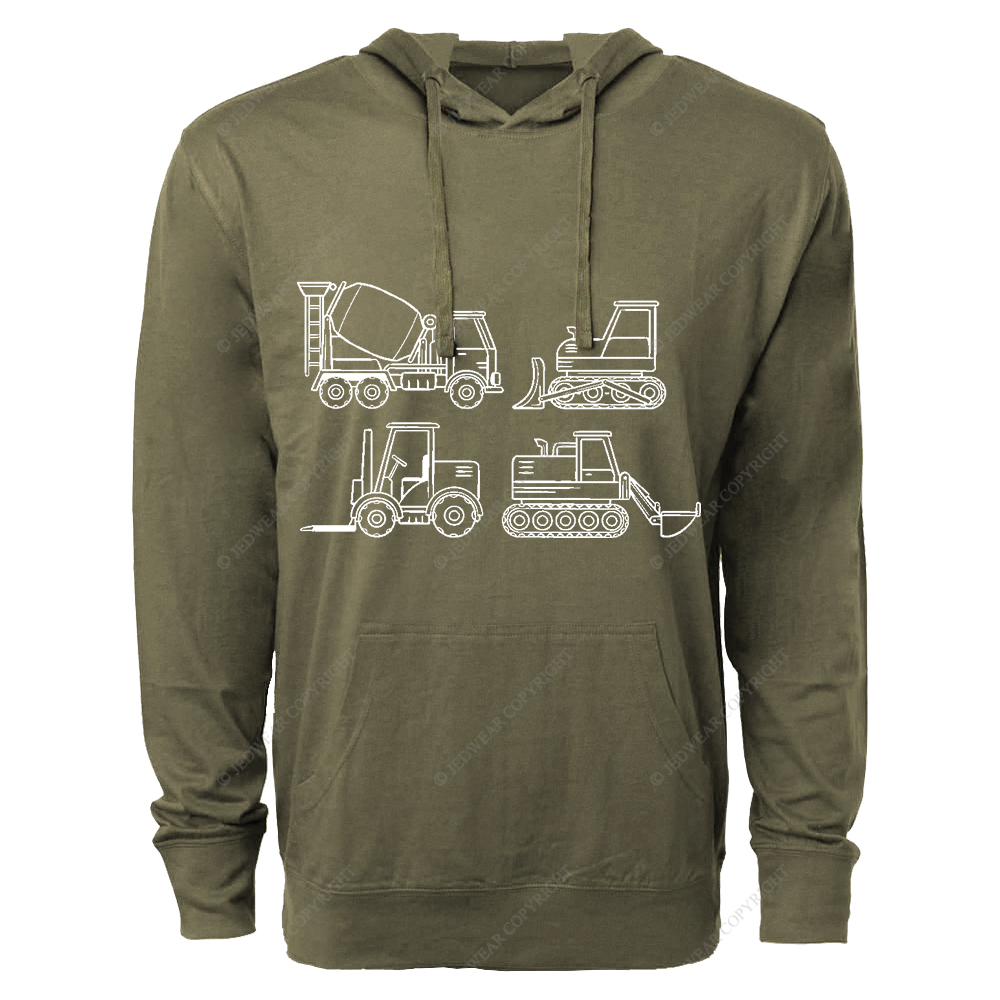 4 Construction Trucks FJ Oversized Lightweight Hoodie   