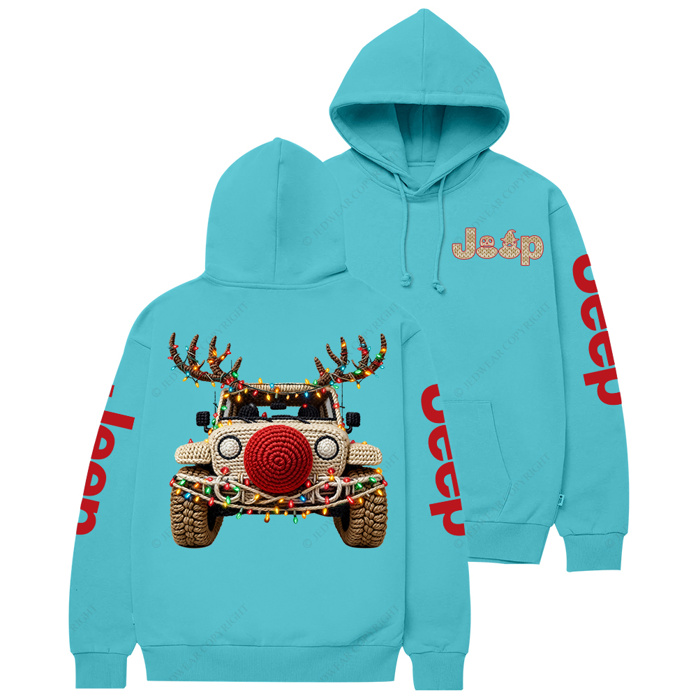 Trendy Christmas Crochet Pattern Jp Casual Hoodie