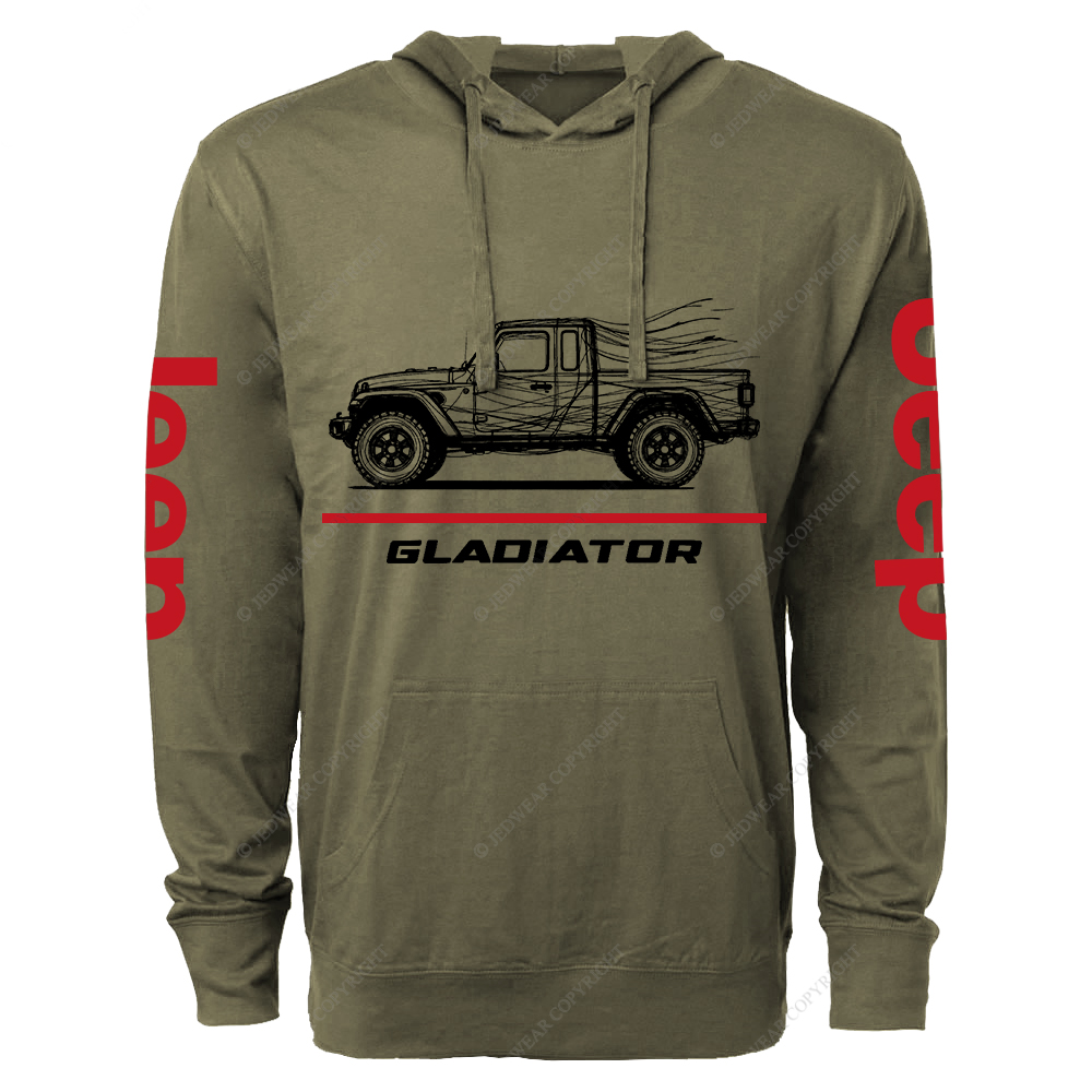 Gladiator Red Line Jp Oversized Lightweight Hoodie   
