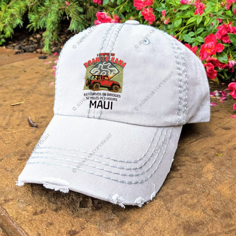 I Survived The Road To Hana Curves Jp Baseball Cap
