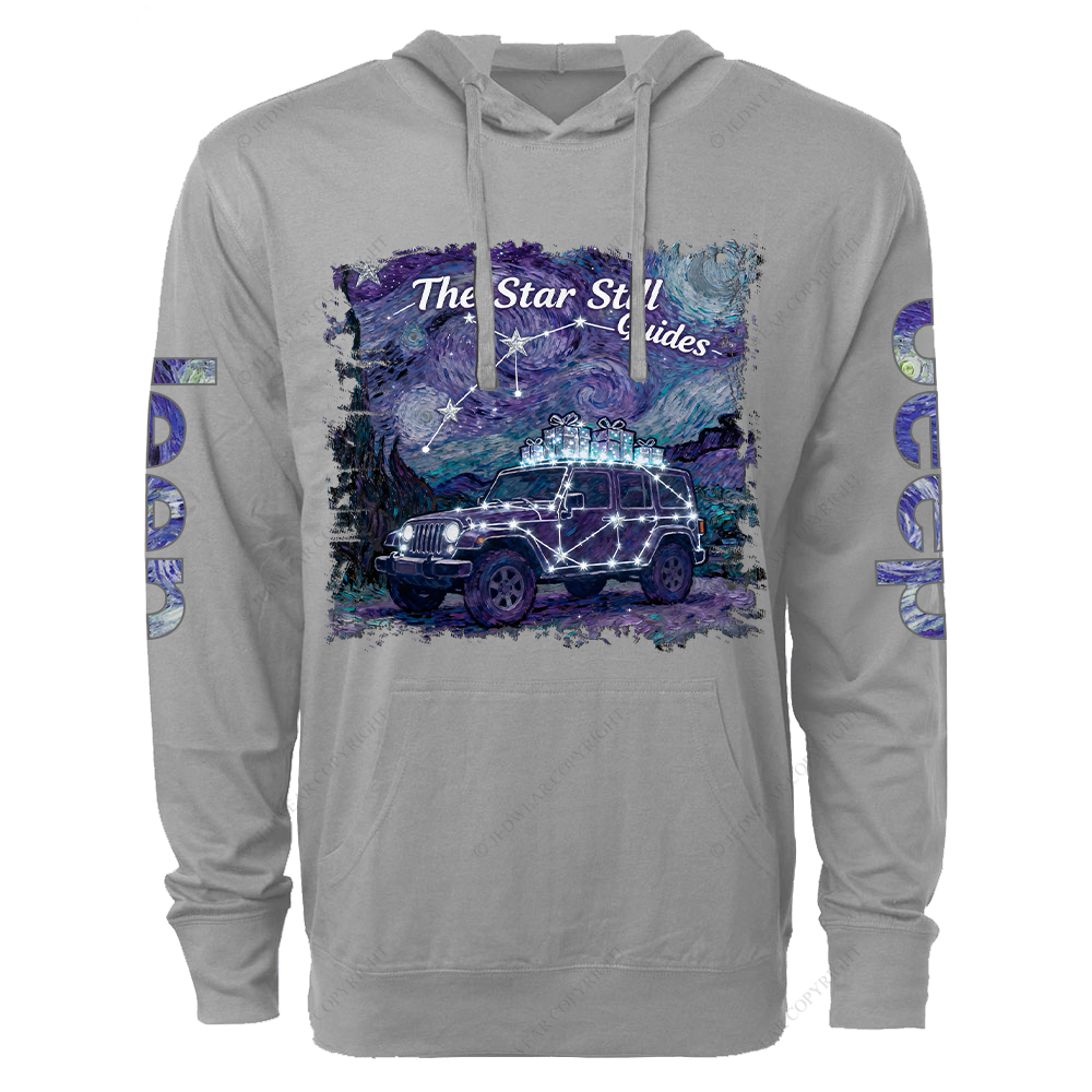 The Star Still Guides Jp Oversized Lightweight Hoodie   