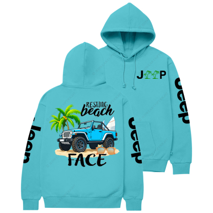 Resting Beach Face Jp Casual Hoodie