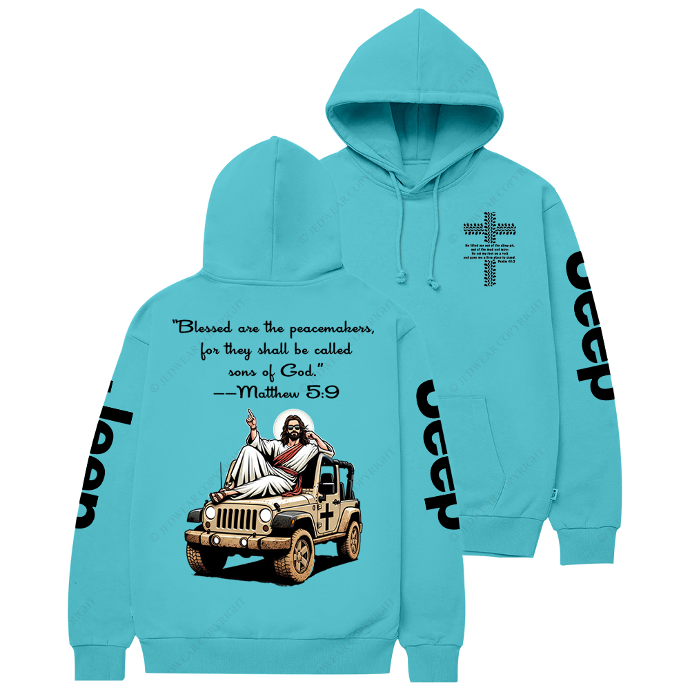 Blessed Are The Peacemakers Jesus Jp Casual Hoodie