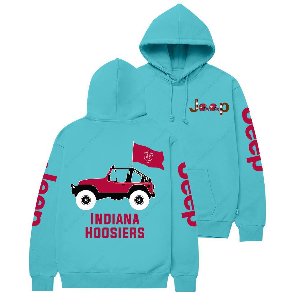 Indiana Hoosiers Football Jp Casual Hoodie