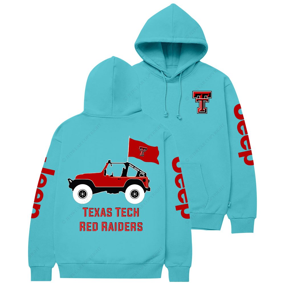 Texas Tech Red Raiders Football Jp Casual Hoodie