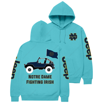 Notre Dame Fighting Irish Football Jp Casual Hoodie