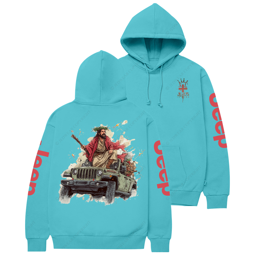Religion Jesus Is King Cross Jp Casual Hoodie