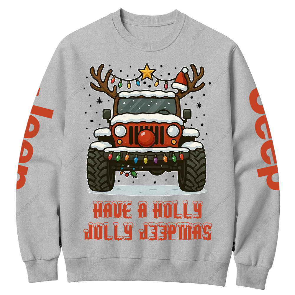Off-Road Merry Christmas Jp Crew Neck Sweatshirt