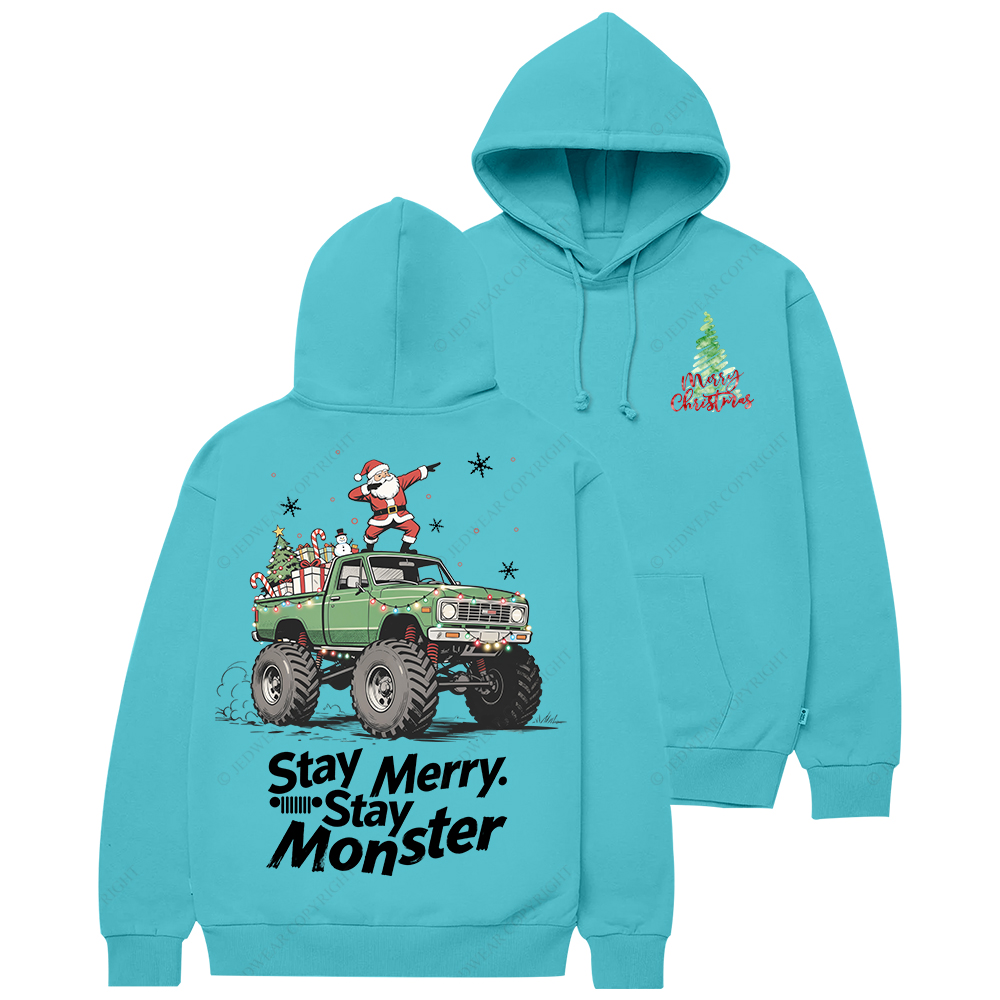 Stay Merry Christmas Stay Monster Jp Casual Hoodie