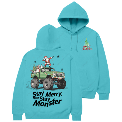 Stay Merry Christmas Stay Monster Jp Casual Hoodie