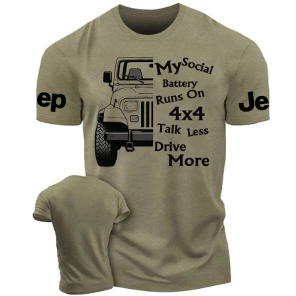 My Social Battery Runs On 4x4 Jp Girl T-Shirt