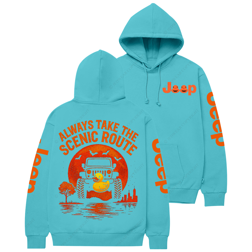 Duck Always Take The Scenic Route Jp Casual Hoodie