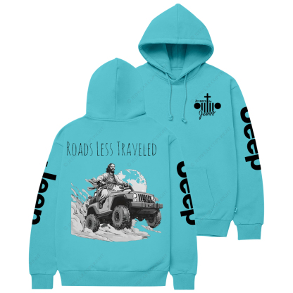 Religion Cross Jesus Roads Less Traveled Jp Casual Hoodie