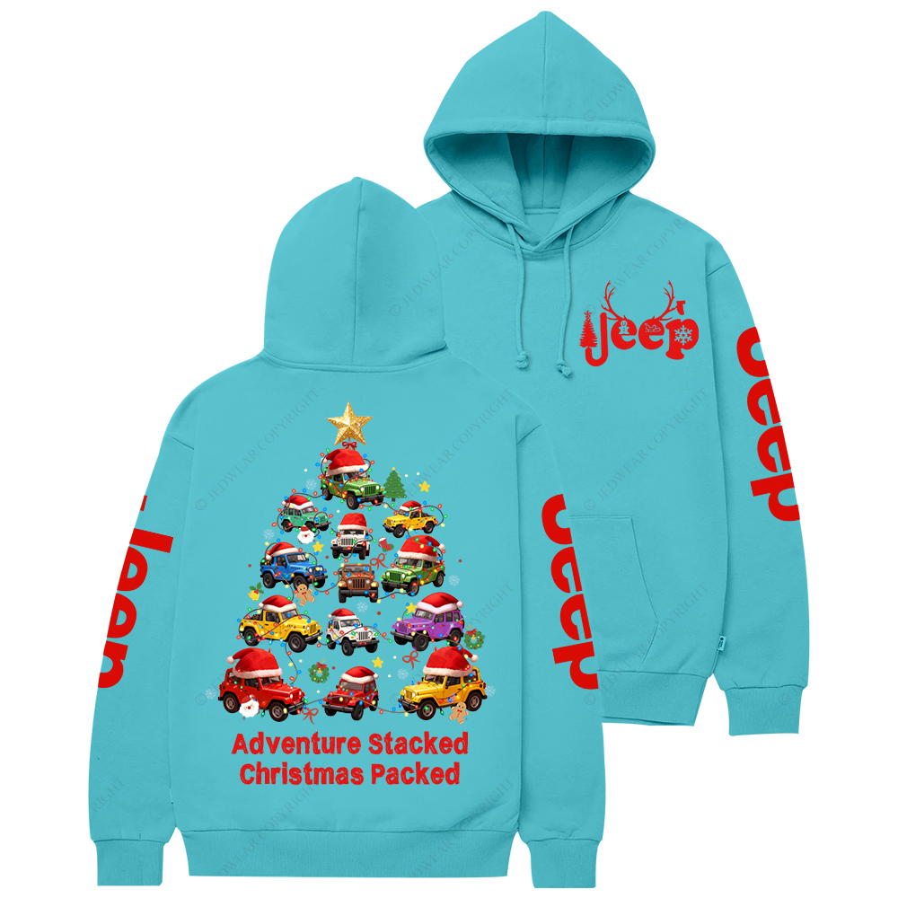 Adventure Stacked Christmas Packed Jp Casual Hoodie
