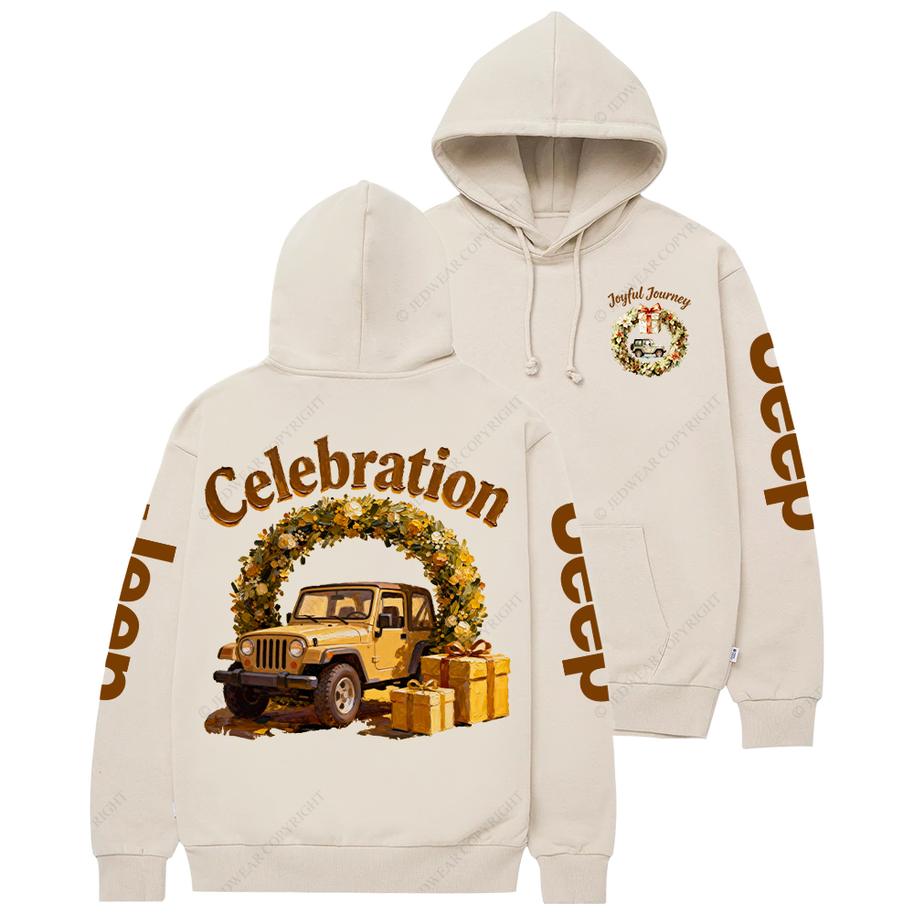 Joyful Journey Celebration Merry Christmas Jp Casual Hoodie